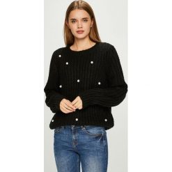 Vero Moda - Sweter. Czarne bez kategorii marki Vero Moda, s, z poliesteru, z okrągłym kołnierzem. Za 169,90 zł.
