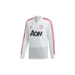 Bluzy adidas Bluza treningowa Manchester United. Szare bluzy męskie Adidas, s, bez wzorów, bez kołnierzyka, bez rękawów, bez kaptura. Za 299,00 zł.
