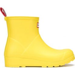 Hunter Kalosze Żółty. Żółte kalosze damskie Hunter, bez wzorów, z materiału. Za 378,95 zł.