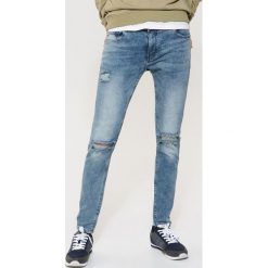 Jeansy męskie: Jeansy slim fit – Niebieski