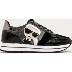Karl Lagerfeld - Bransoletka skórzana. Szare bransoletki damskie KARL LAGERFELD, bez wzorów, ze skóry, sportowe. Za 799,90 zł.
