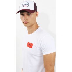 Czapka Trucker Bordo&White. Białe czapki męskie Edward Orlovski, bez wzorów. Za 59,00 zł.
