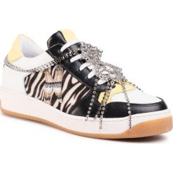 Sneakersy HEGO'S MILANO - 1333 Combi Zebra/Bianco/Giallo. Białe półbuty damskie Hego's Milano, ze skóry. Za 649,00 zł.