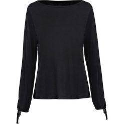 Shirt ze sznurowaniem bonprix czarny. Czarne koszulki damskie bonprix, bez wzorów, z dekoltem w serek, bez rękawów. Za 59,99 zł.