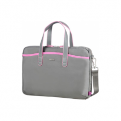 Samsonite Nefti 13.3" szara / różowa. Szare torby na laptopa marki Samsonite, w kolorowe wzory. Za 269,00 zł.