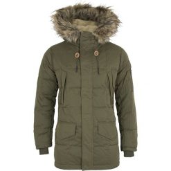 Kurtka Pepe Jeans. Zielone płaszcze męskie Pepe Jeans, na zimę, m, bez wzorów, z jeansu, długie, bez kaptura. Za 399,00 zł.