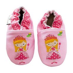 Buty dziecięce: Skórzane buty niemowlęce "Pretty Pink" w kolorze różowym