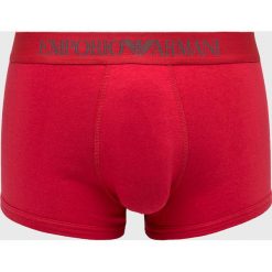 Emporio Armani - Bokserki. Czerwone bokserki męskie marki Emporio Armani, z elastanu. W wyprzedaży za 99,90 zł.