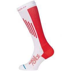 Odlo Skarpety unisex Running muscle force extra long biało-czerwone r. 39-41. Białe skarpetki męskie marki Odlo. Za 107,35 zł.
