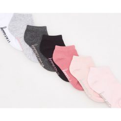 Bielizna dziewczęca: Skarpety stopki 7 pack – Biały