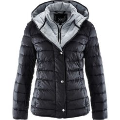 Kurtka 2 w 1, "ultralekki puch" bonprix czarny. Czarne kurtki damskie bonprix, bez wzorów, z puchu, bez kaptura. Za 249,99 zł.