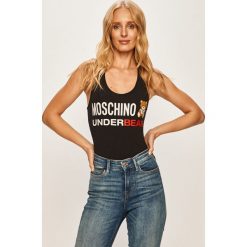 Moschino Underwear - Body. Czarne body damskie Moschino Underwear, s, z nadrukiem, z elastanu. W wyprzedaży za 439,90 zł.
