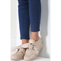 Beżowe Sneakersy Faithful Idea. Brązowe buty sportowe damskie vices. Za 59,99 zł.