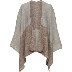 Poncho bonprix brązowo-beżowo-jasnoszary. Pomarańczowe żakiety damskie bonprix, w paski. Za 89,99 zł.
