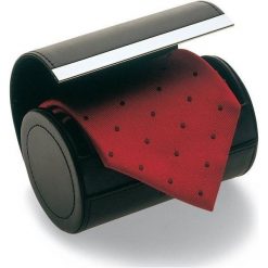 Pudełko na krawat Giorgio. Szare krawaty męskie marki Philippi, ze skóry, eleganckie. Za 167,00 zł.