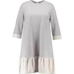 Sukienki: Lost Ink Plus SWING FRILL HEM Sukienka letnia grey
