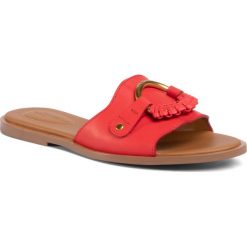Klapki SEE BY CHLOÉ - SB33050A Ghirona 09F9 Tunit. Czerwone klapki damskie See by Chloé, bez wzorów, ze skóry, bez obcasa, na obcasie. Za 1129,00 zł.