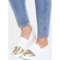 Tenisówki damskie: Białe Slip On Lovage