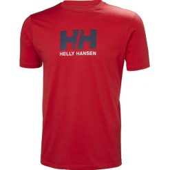 Helly Hansen Logo T-shirt 33979-110. Czerwone t-shirty męskie Helly Hansen, m, bez wzorów, z bawełny, bez kołnierzyka. W wyprzedaży za 99,99 zł.