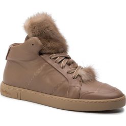 Sneakersy MAXMARA - Therese 476601976 Cammello 039/039. Pomarańczowe półbuty damskie ze skóry. W wyprzedaży za 1139,00 zł.