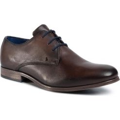 Półbuty BUGATTI - 311-90203-4100-6100 Dark Brown. Pomarańczowe buty wizytowe męskie Bugatti, ze skóry, bez zapięcia. W wyprzedaży za 269,00 zł.