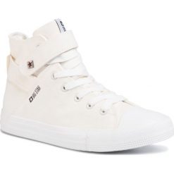 Trampki BIG STAR - FF274579 White. Białe półbuty damskie BIG STAR, bez wzorów, z gumy, bez zapięcia. W wyprzedaży za 119,00 zł.