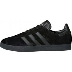 Czarne Buty adidas Originals Gazelle M CQ2809. Czarne buty sportowe męskie Adidas, z zamszu, z paskami. W wyprzedaży za 509,00 zł.