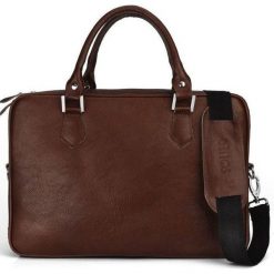 Torba Solier Skórzana męska torba na laptopa Solier SL22 Kingston brąz uniwersalny. Torby męskie skórzane Solier, bez wzorów. Za 627,68 zł.