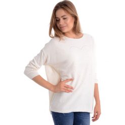 Sweter - 8-15264A PANN. Brązowe swetry klasyczne damskie marki Unisono, l, z bawełny. Za 59,00 zł.