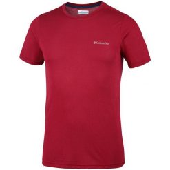 Columbia Koszulka Męska Nostromo Ridge Ss Tee Mountain Red M. Czerwone koszulki męskie Columbia, m, bez wzorów, bez kołnierzyka, z krótkim rękawem, krótkie, na fitness i siłownię. Za 109,00 zł.