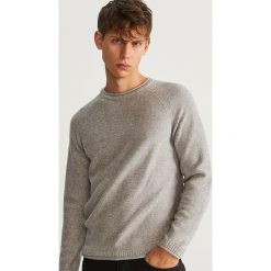 Sweter z bawełny organicznej - Jasny szar. Szare swetry klasyczne męskie Reserved, l, z bawełny. Za 119,99 zł.