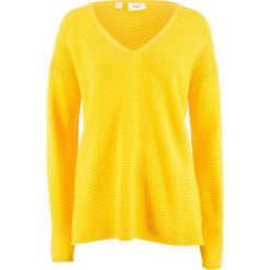 Swetry damskie: Sweter bonprix żółty kukurydziany