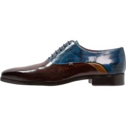 Melvin & Hamilton LANCE Oksfordki dark brown/bluette/fango. Pomarańczowe półbuty męskie marki Melvin & Hamilton, bez wzorów, ze skóry, na sznurówki. Za 719,00 zł.