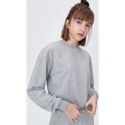 Bluza ze ściągaczem - Jasny szary. Szare bluzy damskie Sinsay, s, bez wzorów, bez rękawów, bez kaptura. Za 39,99 zł.