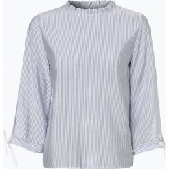 Opus - Bluzka damska – Fadine, niebieski. Niebieskie bluzki damskie marki Opus, bez wzorów, z falbankami, bez rękawów. Za 179,95 zł.