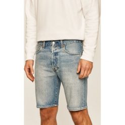 Levi's - Szorty jeansowe 501. Niebieskie spodenki i szorty męskie Levi's®, s, bez wzorów, z elastanu, casualowe. Za 249,90 zł.
