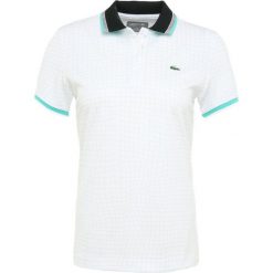 Lacoste Sport TENNIS Koszulka sportowa white/armour/black/white/papeete. Białe bluzki sportowe damskie Lacoste Sport, z materiału, polo. Za 379,00 zł.