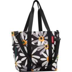 Shopper bag damskie: Shopper bag w kolorze czarno-białym – 50 x 30 x 20 cm