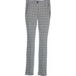 Spodnie "Mills" - Skinny fit - w kolorze czarno-białym. Czarne spodnie damskie BRAX. W wyprzedaży za 249,95 zł.