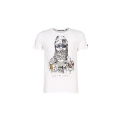 T-shirty z krótkim rękawem Deeluxe TELLIER. Białe t-shirty męskie Deeluxe, s, bez wzorów, bez kołnierzyka, krótkie. Za 79,00 zł.