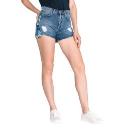 Pinko Masha Szorty Niebieski. Niebieskie szorty damskie Pinko, bez wzorów, z bawełny. Za 1007,95 zł.