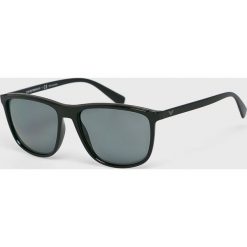 Emporio Armani - Okulary. Czarne okulary przeciwsłoneczne męskie marki Emporio Armani. Za 639,90 zł.