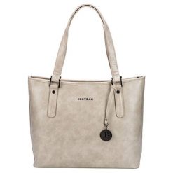 JustBag Damska torebka YF1710-817B Kremowa. Białe torebki klasyczne damskie Justbag, bez wzorów, z materiału, bez dodatków. W wyprzedaży za 134,00 zł.