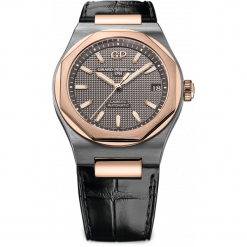 PROMOCJA ZEGAREK GIRARD PERREGAUX LAUREATO 42 MM 81010-26-232-BB6A. Szare zegarki męskie GIRARD-PERREGAUX, złote. W wyprzedaży za 49340,00 zł.