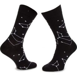 Skarpety Wysokie Męskie DOTS SOCKS - DTS-SX-152-X Czarny. Czarne skarpetki męskie Dots Socks, bez wzorów, z elastanu. Za 19,90 zł.
