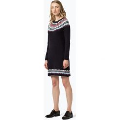Sukienki: Marie Lund – Sukienka damska z domieszką wełny merino, niebieski