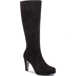 Kozaki GABOR - 95.709.17 Schwarz. Czarne buty zimowe damskie marki Gabor, z materiału. W wyprzedaży za 529,00 zł.