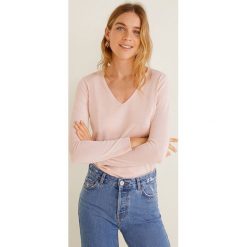 Mango - Sweter Harmon3. Różowe swetry klasyczne damskie marki Mango, l, z poliesteru. W wyprzedaży za 49,90 zł.