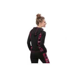 Bluza damska z długim rękawem z kapturem. Czarne bluzy damskie z kapturem marki TXM, z długim rękawem, długie. Za 18,99 zł.