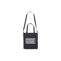 Torebka damska z printem na zakupy. Szare shopper bag damskie marki TXM. Za 11,99 zł.